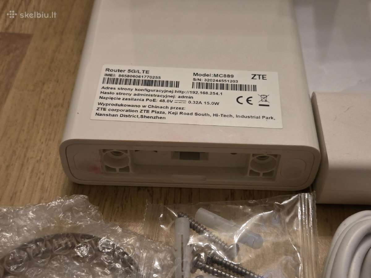 Zte Mc889 5G modemas + Zte T3000 maršrutizatorius - nuotraukos Nr. 4