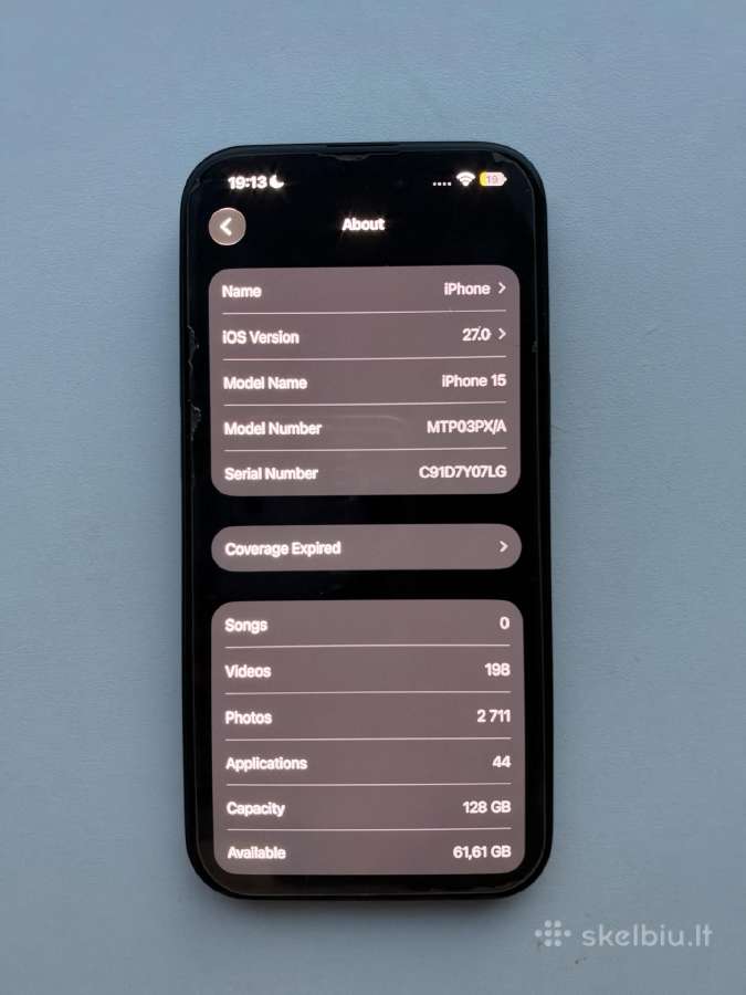 iPhone 15 128gb idealus - nuotraukos Nr. 4