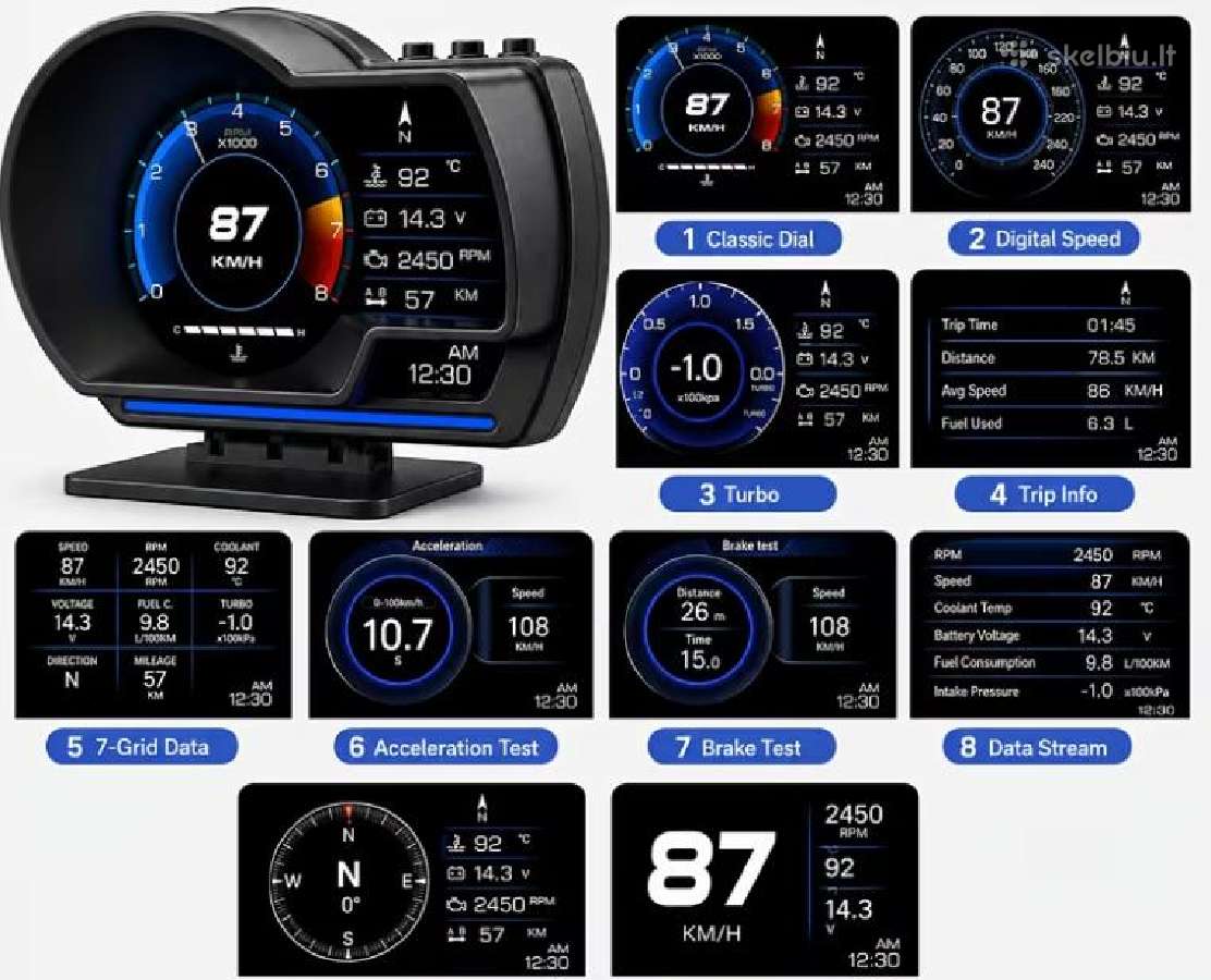 Obd2 Spidometras Automobiliui - nuotraukos Nr. 3