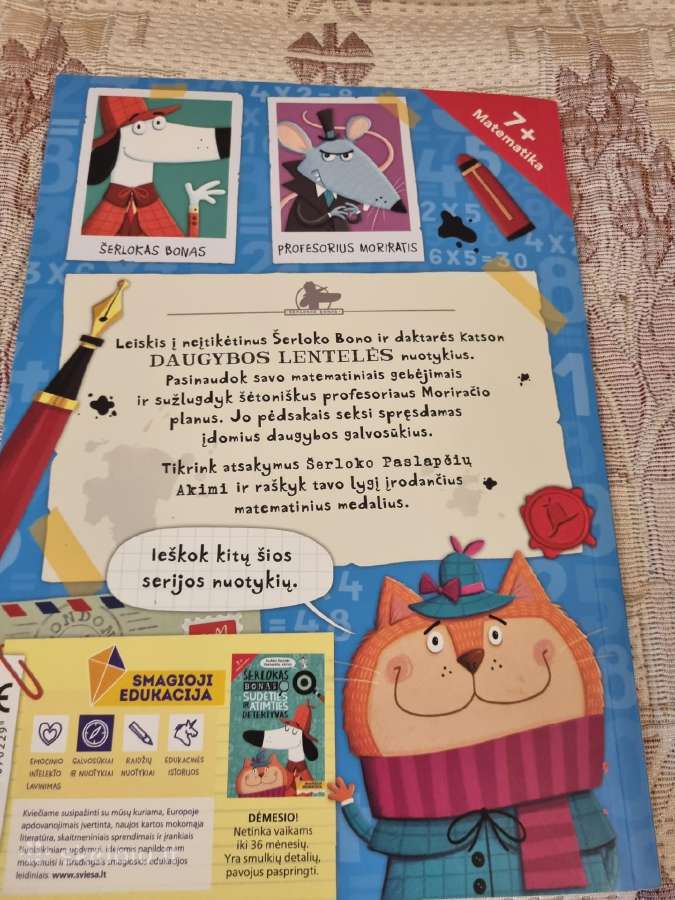 Bonas daugybos lentelės detektyvas - nuotraukos Nr. 8