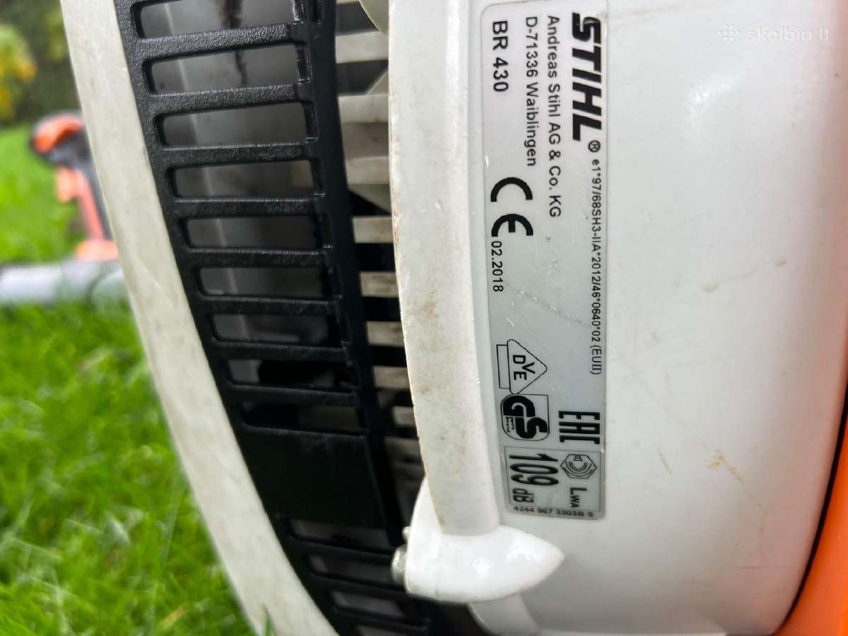Stihl Br600,stihl Br430 lapu pustuvas - nuotraukos Nr. 6