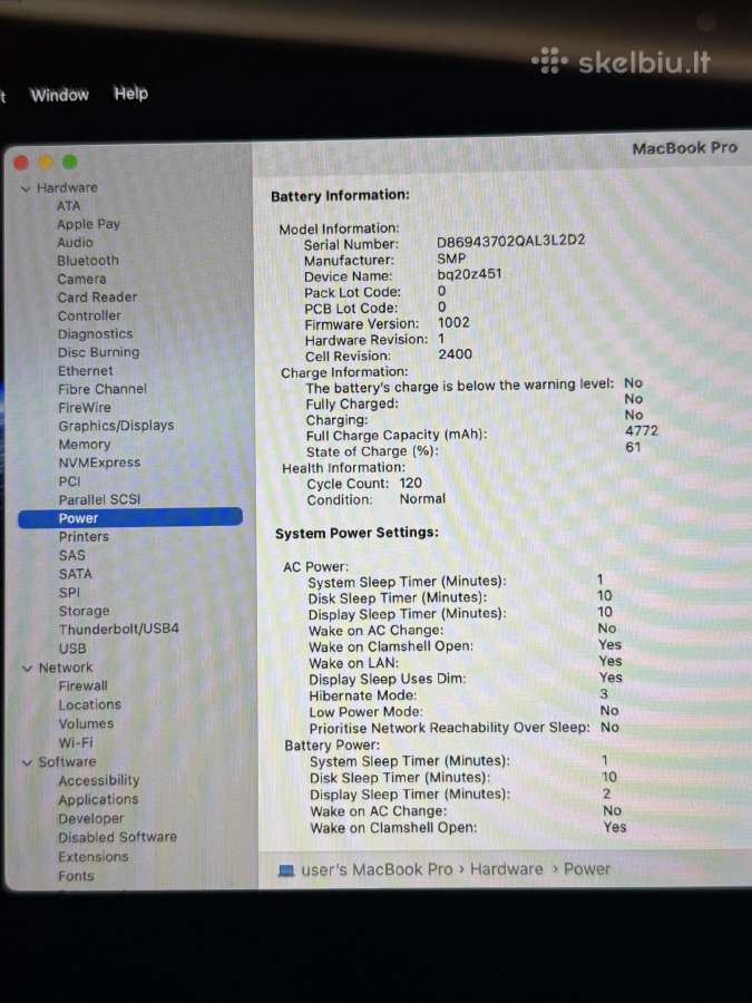 MacBook Pro 13 Retina 2019 Touchbar - nuotraukos Nr. 7