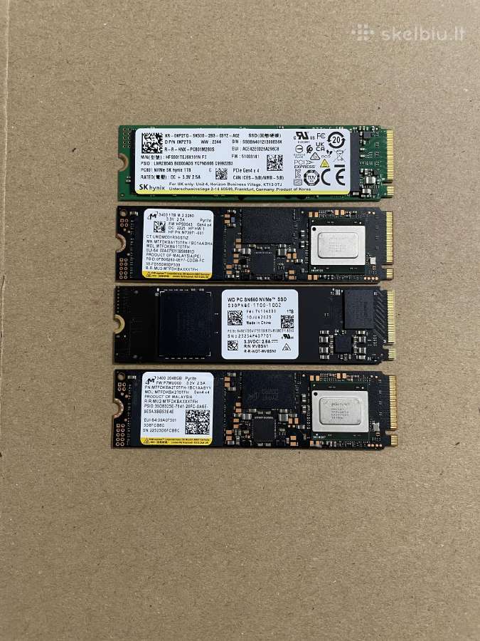 SSD M.2 Nvme 256gb, 512gb, 1tb, 2tb - nuotraukos Nr. 3
