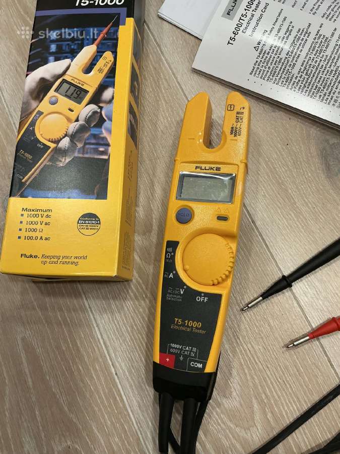 Fluke T5-1000 įtampos ir srovės testeris - nuotraukos Nr. 4