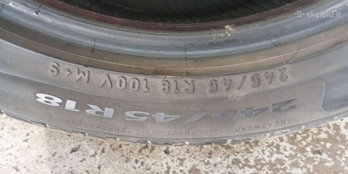 Pireli padangos gero stovio, 245/45/18 2020 metu. - nuotraukos Nr. 3