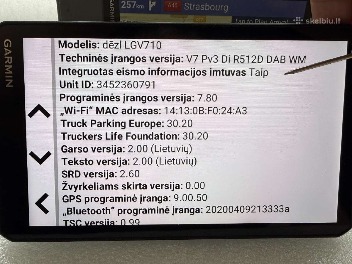 Garmin dezl Lgv710 Truck navigacija - nuotraukos Nr. 6