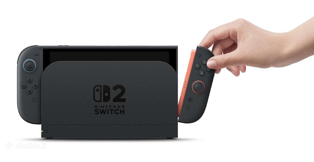 Nintendo Switch 2 su garantija ir 3 žaidimais - nuotraukos Nr. 12
