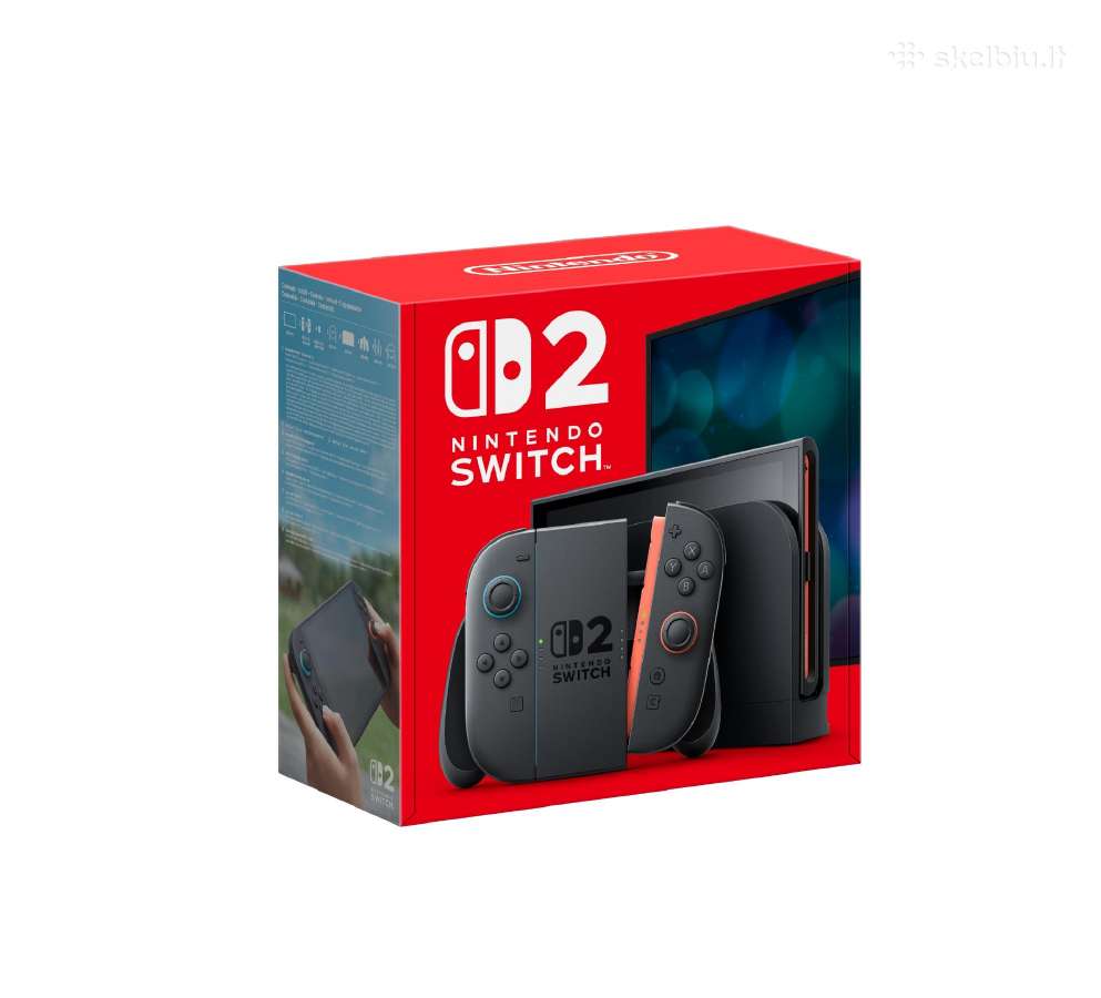 Nintendo Switch 2 su garantija ir 3 žaidimais - nuotraukos Nr. 2