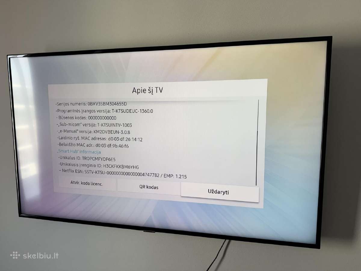 Samsung 50" 4k Smart TV Ue50nu7092 - nuotraukos Nr. 3