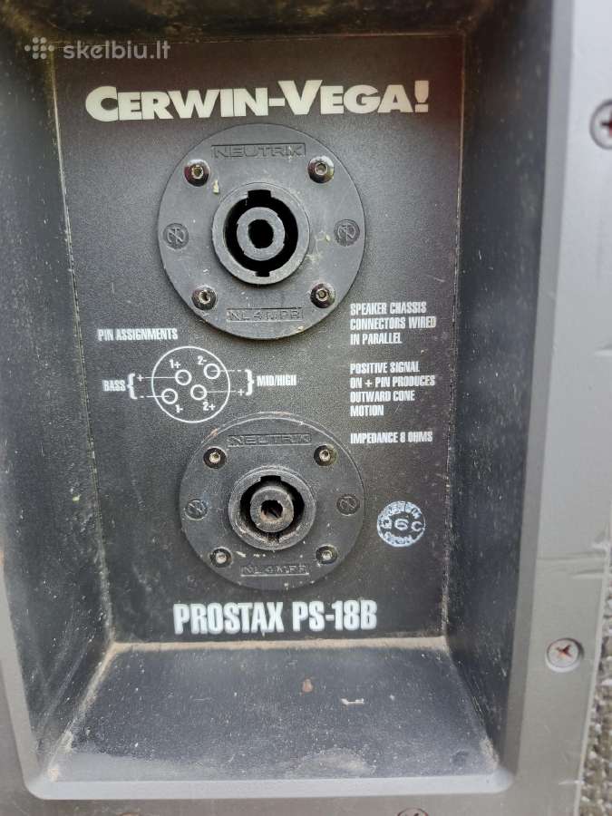 Horn subai Cerwin vega prostax ps18b - nuotraukos Nr. 6