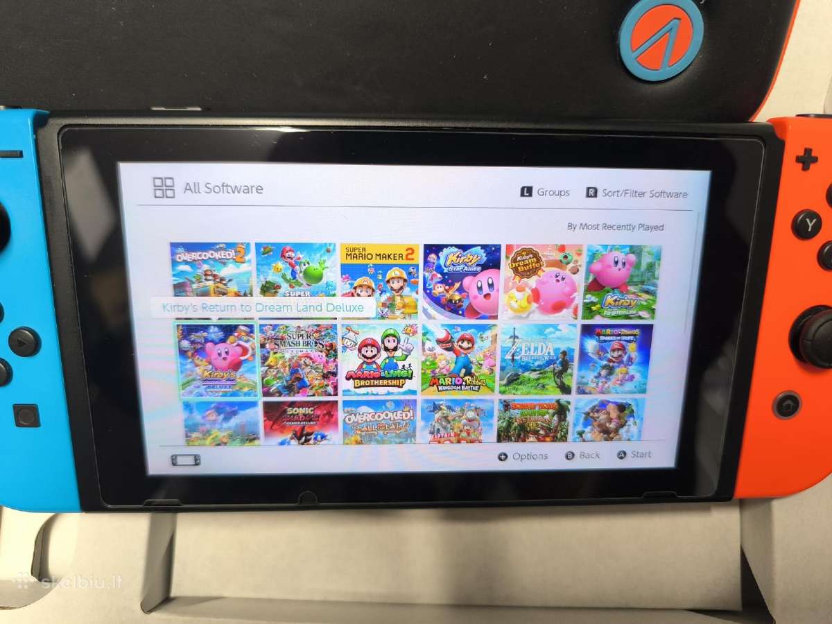 Atrištas Nintendo Switch V2 256gb 29 žaidimai - nuotraukos Nr. 6