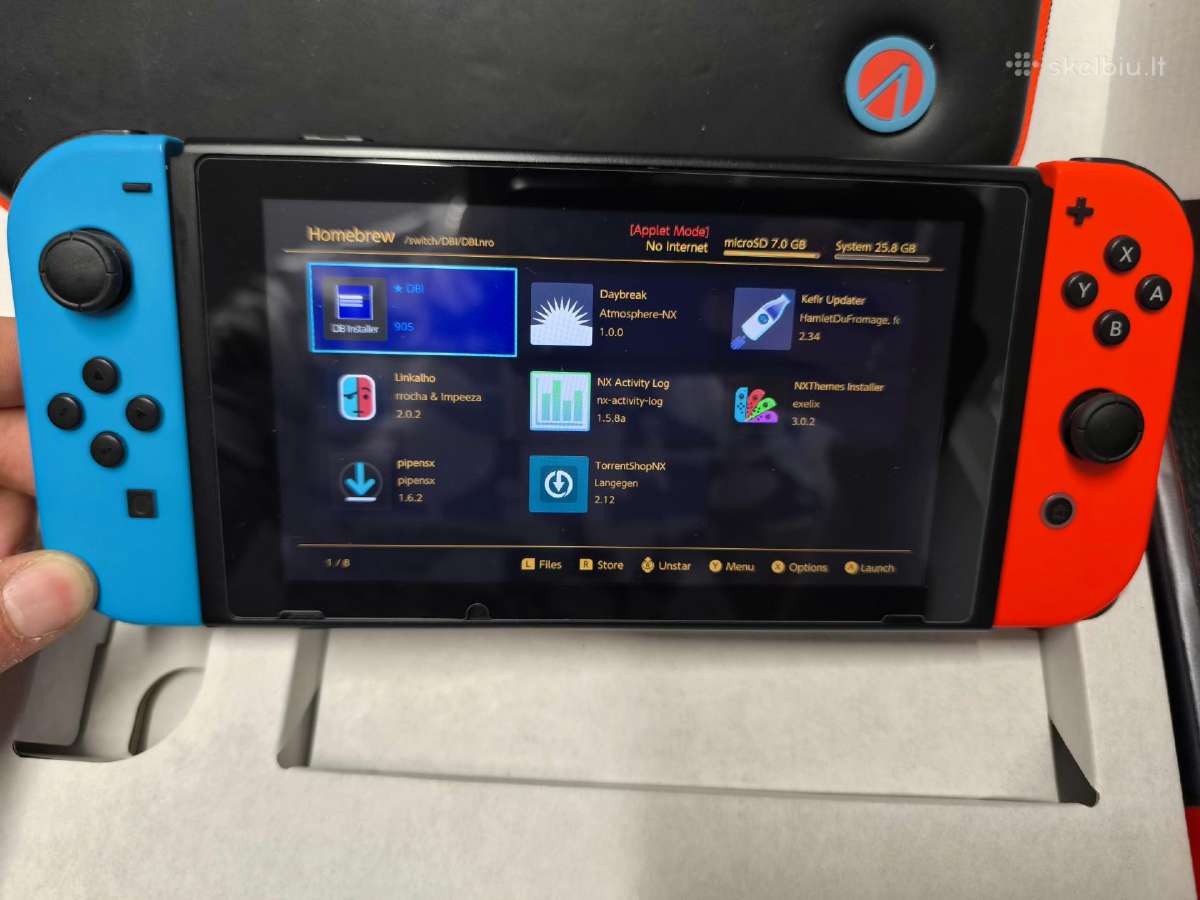 Atrištas Nintendo Switch V2 256gb 29 žaidimai - nuotraukos Nr. 8