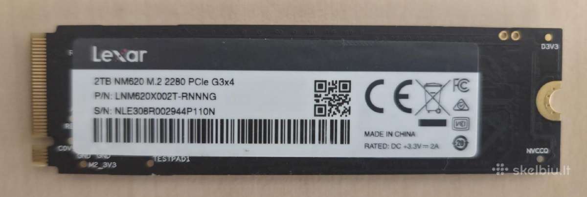 Nvme Samsung 970 EVO Plus 1tb, Wd 1tb, Lexar 2tb - nuotraukos Nr. 4