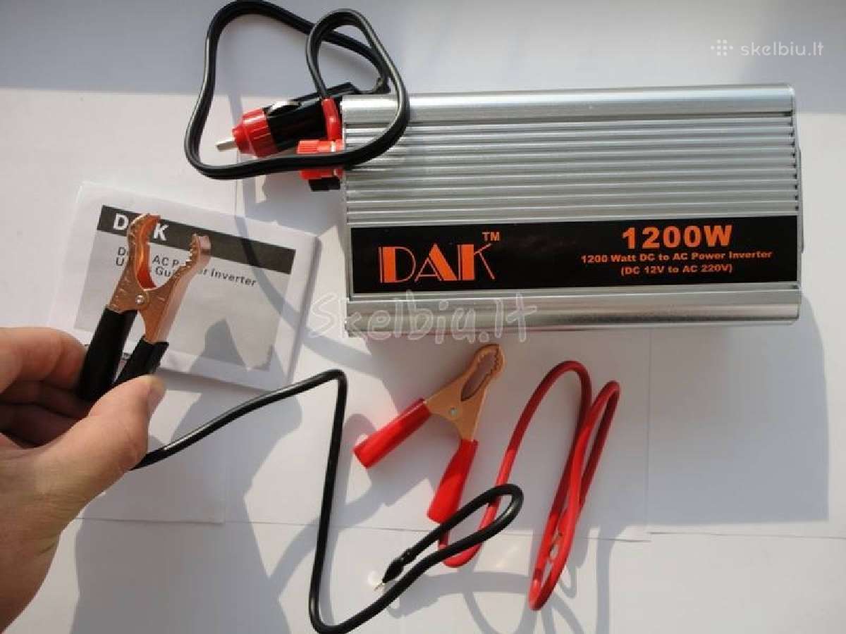 Konverteriai 220v, Itampos keitikliai 12v-24v-220v - nuotraukos Nr. 3