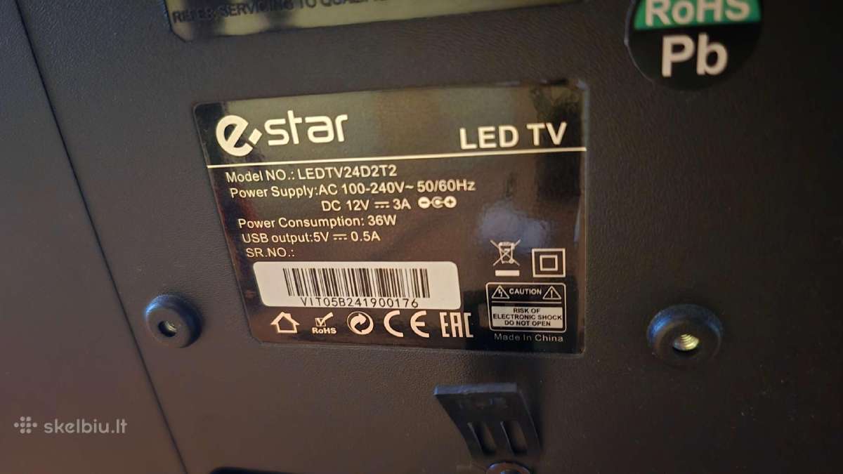 LED eSTAR 24" televizorius - nuotraukos Nr. 2