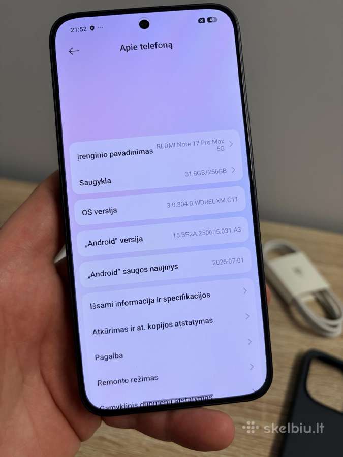 Naujas! Redmi Note 17 Pro Max 5G, 256/8gb - nuotraukos Nr. 10
