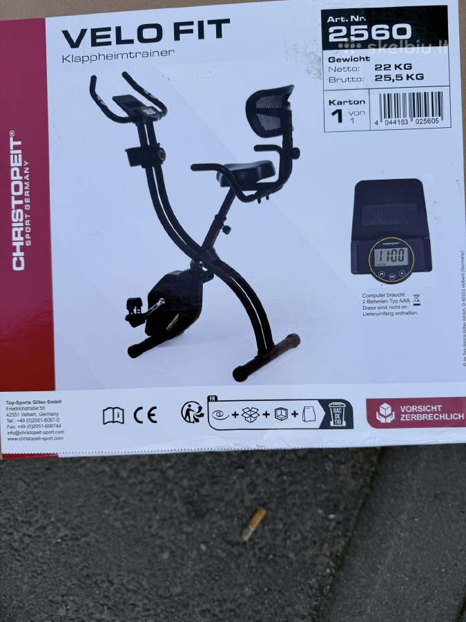 Dviratis treniruoklis Christopeit S-bike Velofit - nuotraukos Nr. 7