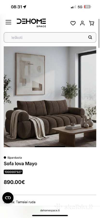 Nauja sofa-lova - nuotraukos Nr. 3