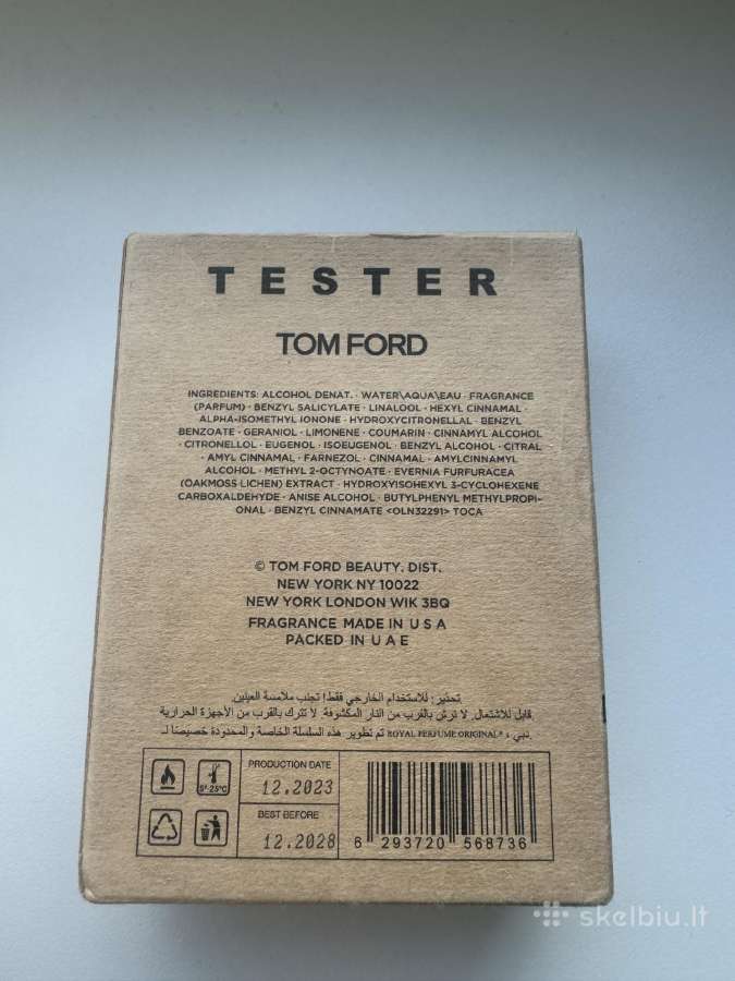Naujas Tom Ford Tabacco Vanille 110 ml-60 eur - nuotraukos Nr. 2