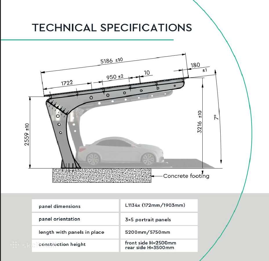 Moderni „premium“ klasės saulės stoginė automobili - nuotraukos Nr. 4