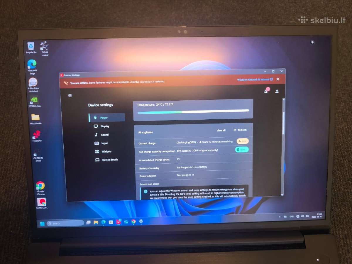 Lenovo Thinkpad P1 Gen 4 i7-11850h Rtx A3000 6gb 2 - nuotraukos Nr. 2