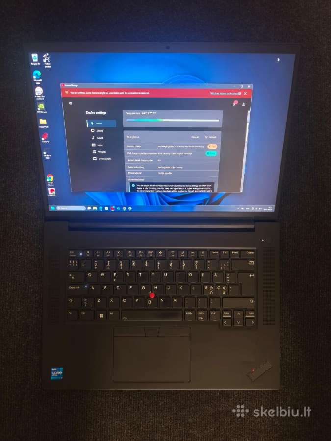 Lenovo Thinkpad P1 Gen 4 i7-11850h Rtx A3000 6gb 2 - nuotraukos Nr. 3