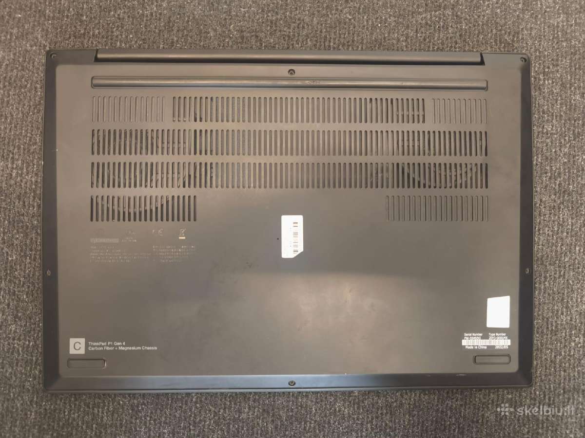 Lenovo Thinkpad P1 Gen 4 i7-11850h Rtx A3000 6gb 2 - nuotraukos Nr. 9