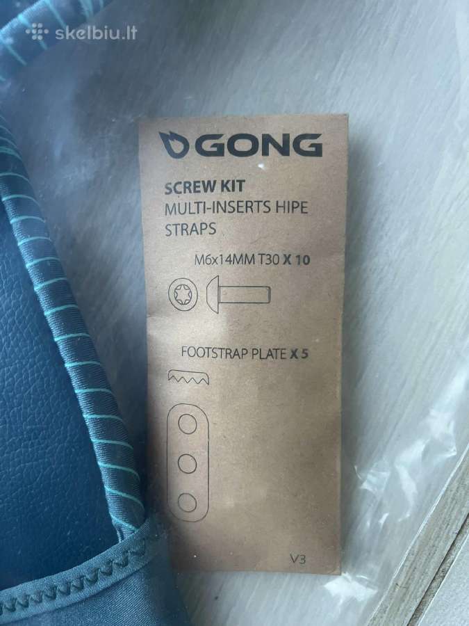 Gong V-strap 2026 kojų diržai (footstraps) - nuotraukos Nr. 2