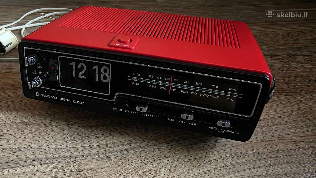 Sanyo Rm5320 vintage Flip Clock / radijas - nuotraukos Nr. 2