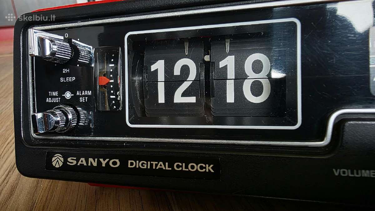 Sanyo Rm5320 vintage Flip Clock / radijas - nuotraukos Nr. 3