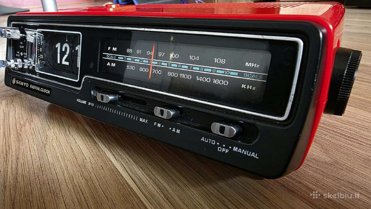 Sanyo Rm5320 vintage Flip Clock / radijas - nuotraukos Nr. 4