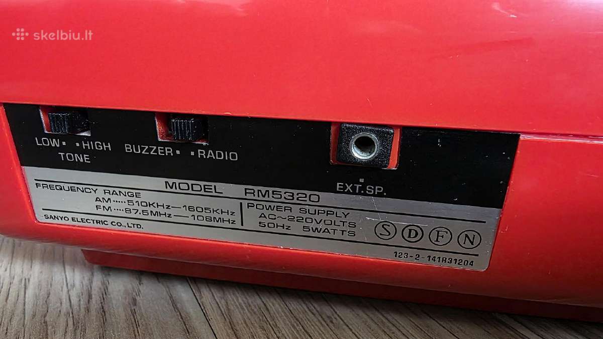 Sanyo Rm5320 vintage Flip Clock / radijas - nuotraukos Nr. 9
