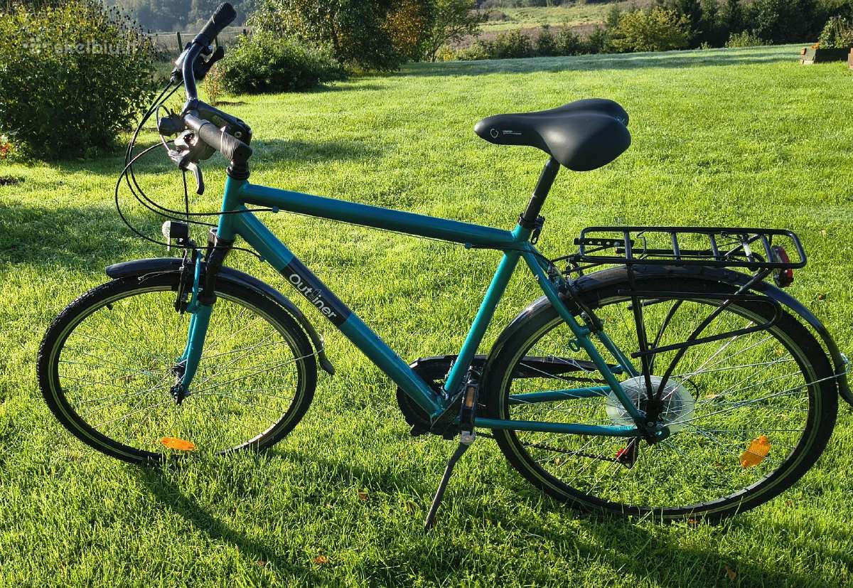 Dviratis miesto Outliner, 28 ", žalia sp. - nuotraukos Nr. 6