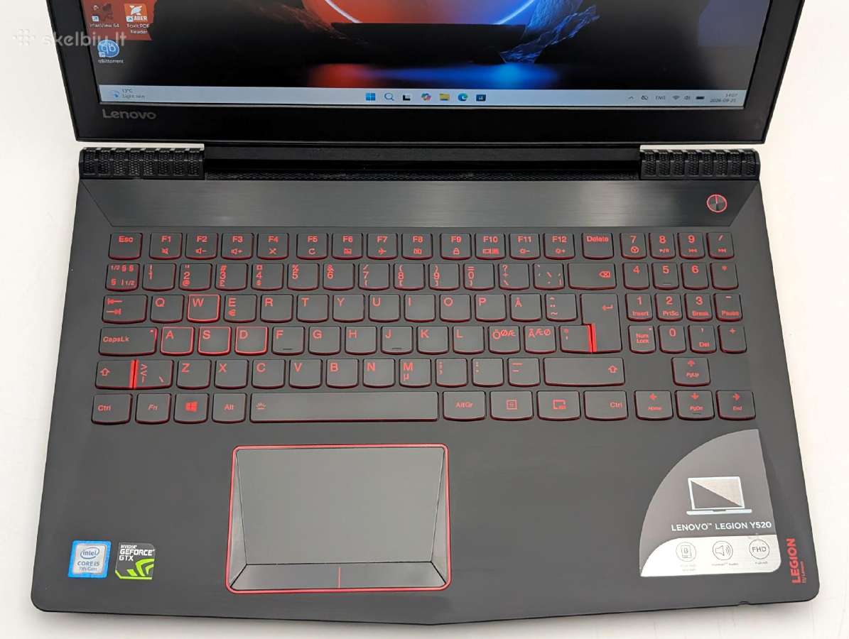 Lenovo Legion Y520 i5 16gb SSD+HDD Gtx1050 - nuotraukos Nr. 4