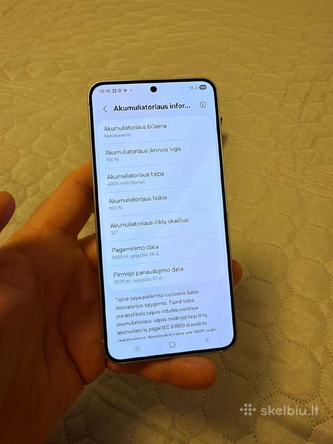 Samsung Galaxy S25, Icyblue (128/12gb) - nuotraukos Nr. 5