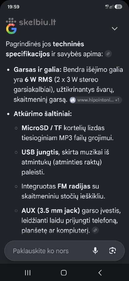 Garso kolonėlė - nuotraukos Nr. 3