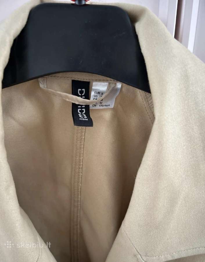 H&m trumpas trench stiliaus švarke - nuotraukos Nr. 3
