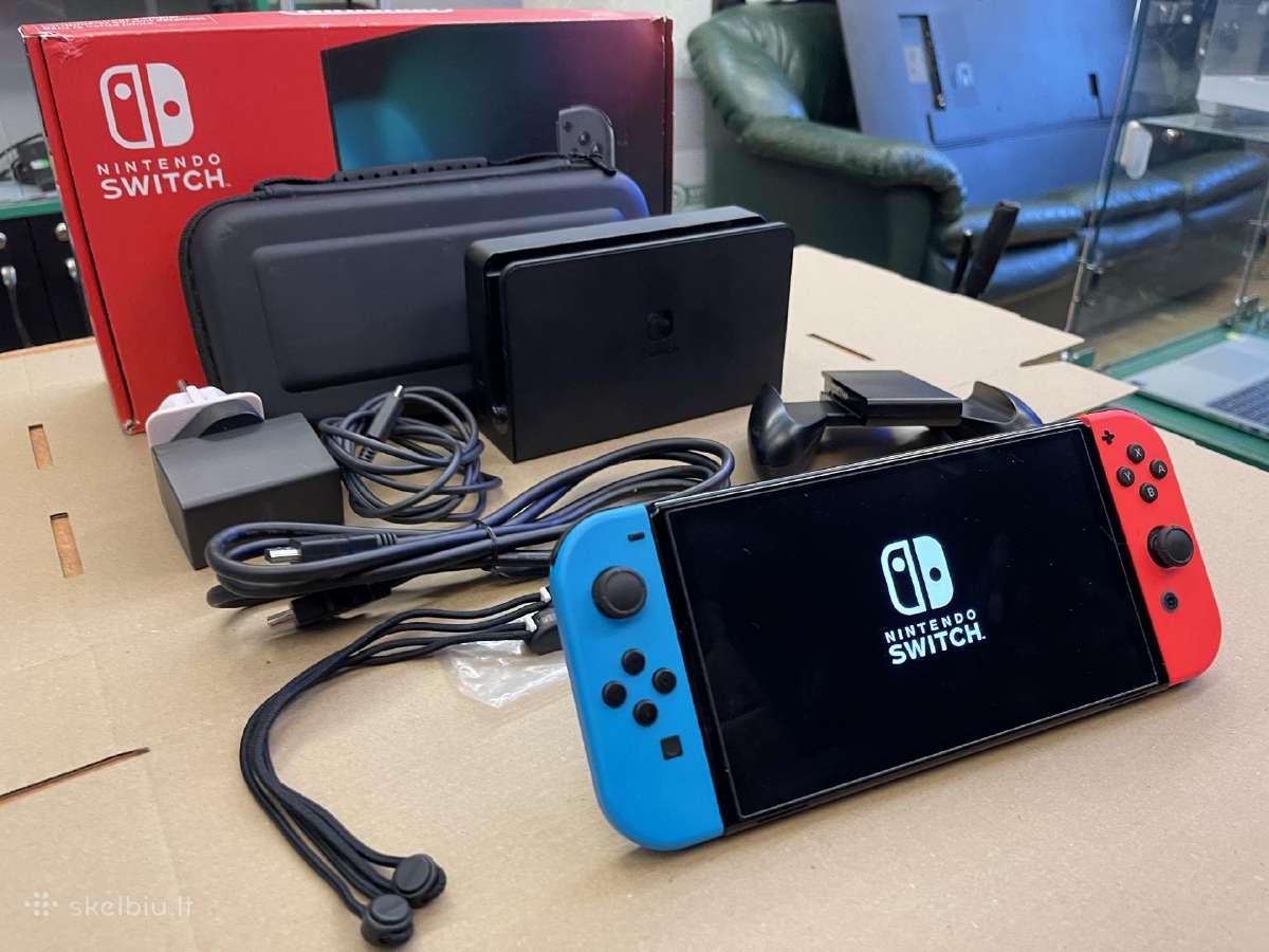 Nintendo Switch Oled 64gb su įmonės garantija - nuotraukos Nr. 2