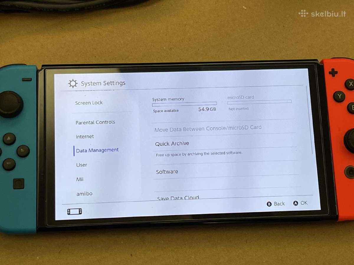Nintendo Switch Oled 64gb su įmonės garantija - nuotraukos Nr. 8