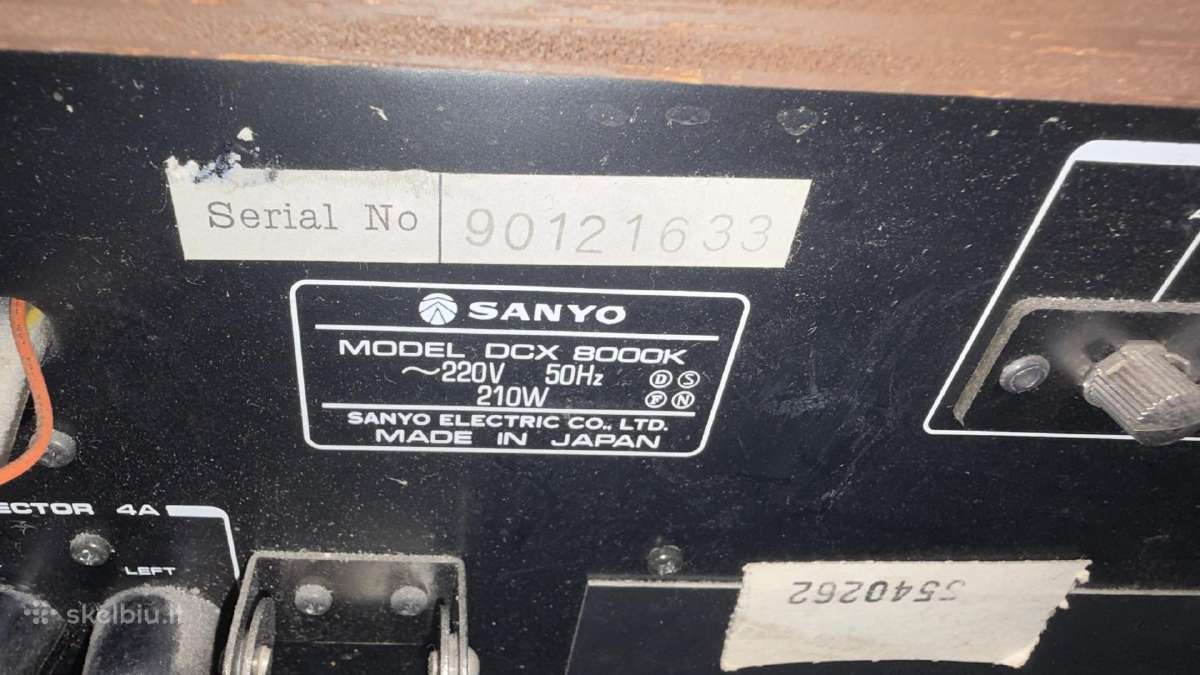 Technics Su-a700mk2;onkyo a-803;sanyo dcx-8000k - nuotraukos Nr. 11