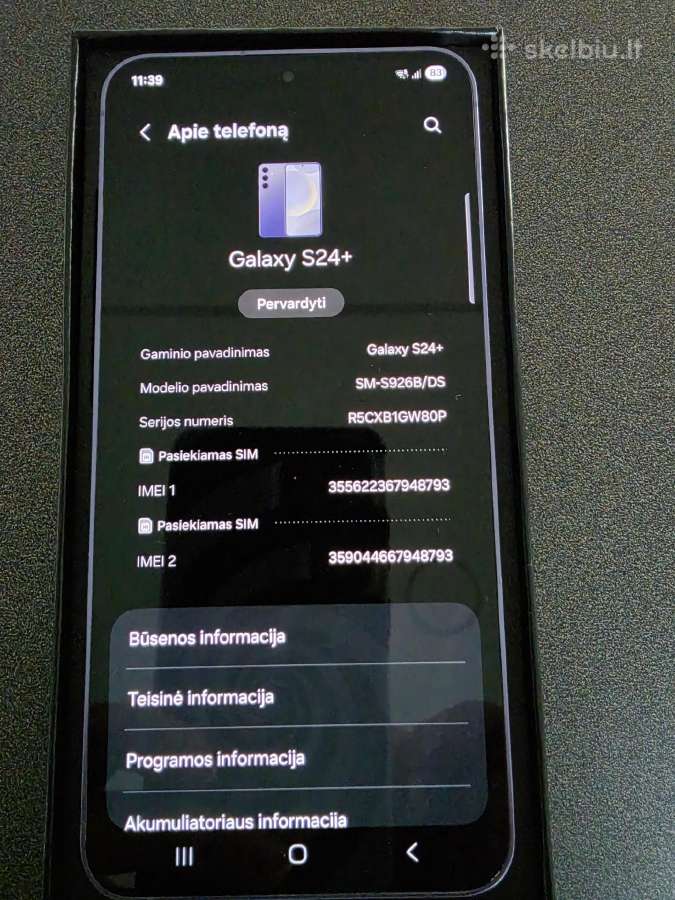 Samsung S24+ - nuotraukos Nr. 6