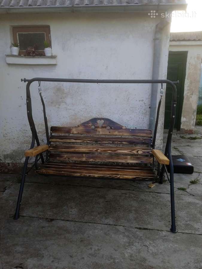 Lauko/pirties baldai.stalas su suolais egle - nuotraukos Nr. 7