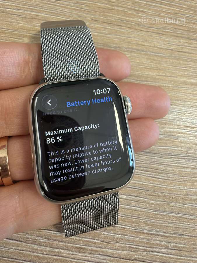 Apple Watch 9 Stainless Steel - nuotraukos Nr. 6