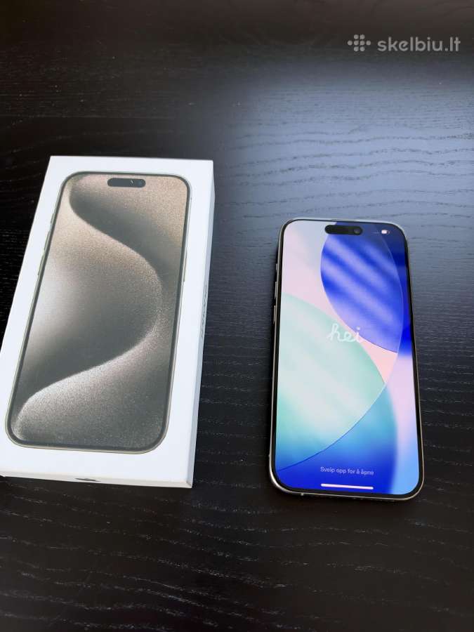 iPhone 15 Pro 128gb natural titanium - nuotraukos Nr. 2