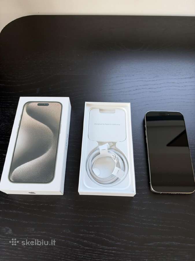 iPhone 15 Pro 128gb natural titanium - nuotraukos Nr. 12