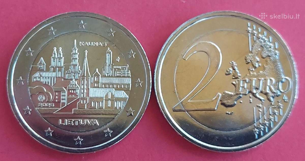 Lietuvos visas komplektas  2 € proginių monetų Unc - nuotraukos Nr. 3
