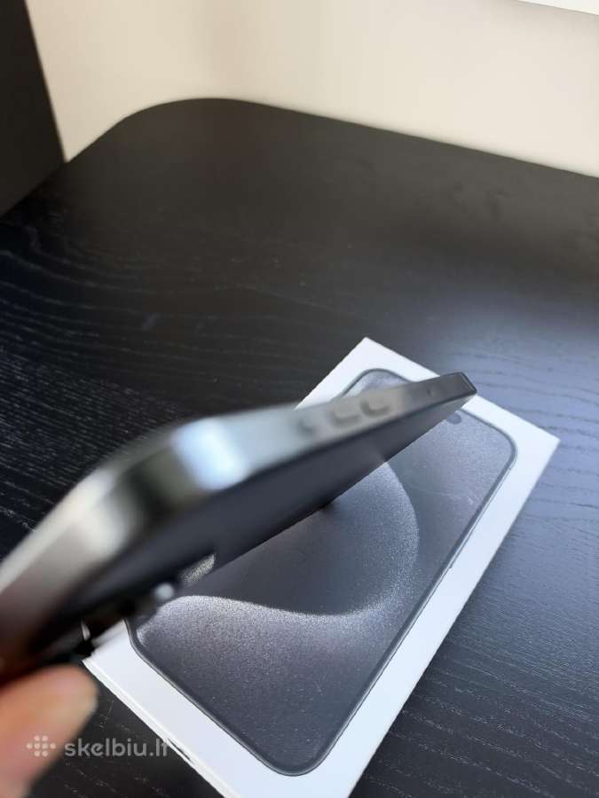 iPhone 15 pro 128 GB, Black titanium - nuotraukos Nr. 8
