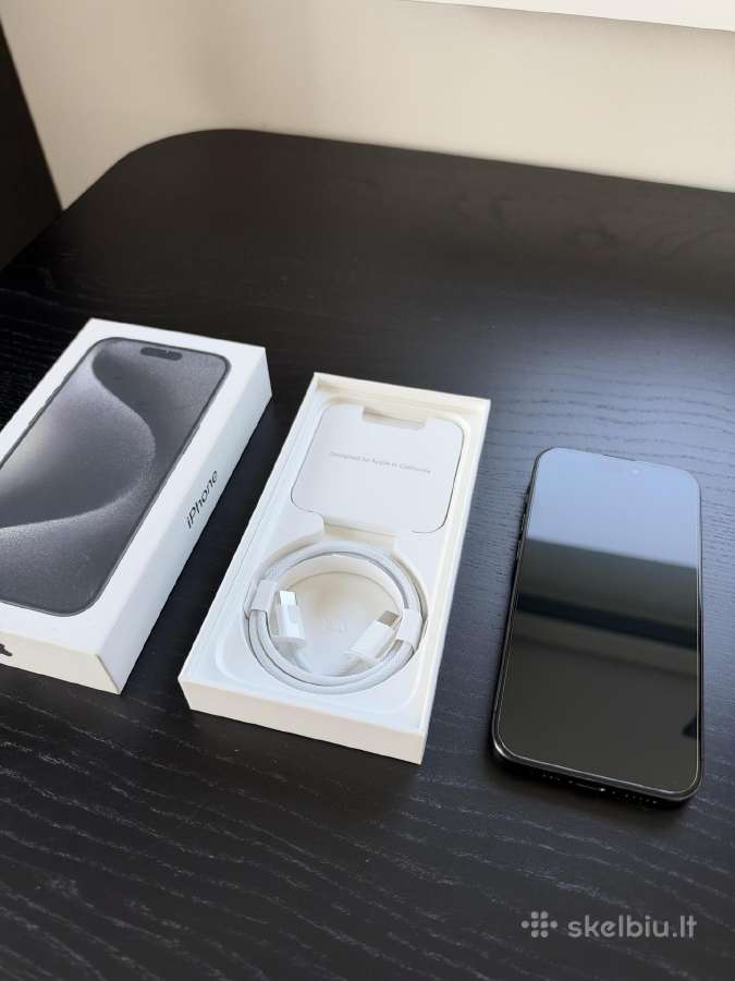 iPhone 15 pro 128 GB, Black titanium - nuotraukos Nr. 4