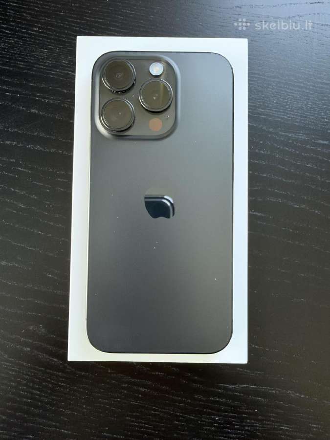 iPhone 15 pro 128 GB, Black titanium - nuotraukos Nr. 3