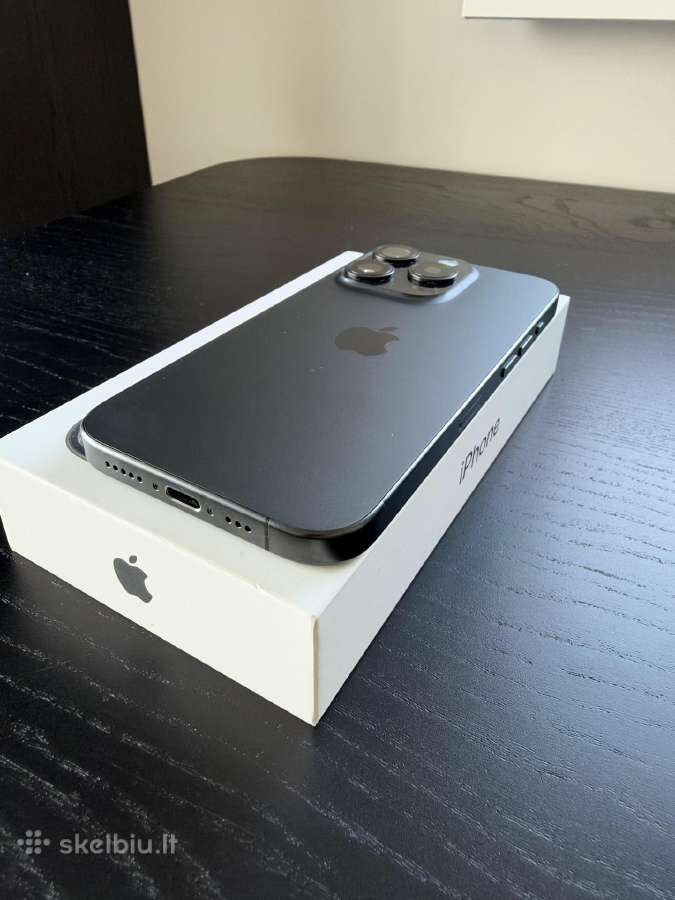 iPhone 15 pro 128 GB, Black titanium - nuotraukos Nr. 5